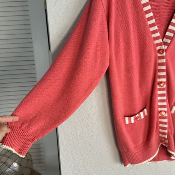 Vintage IZOD Golf Cardigan Sweater Embroidered Logo Country Club Yacht Old Money - Picture 9 of 9